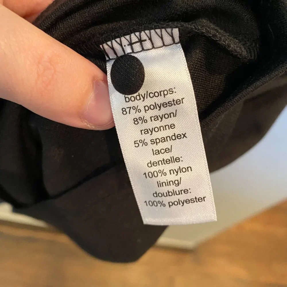 Maurices Lace Inset Ponte Dress Black - Picture 8 of 10